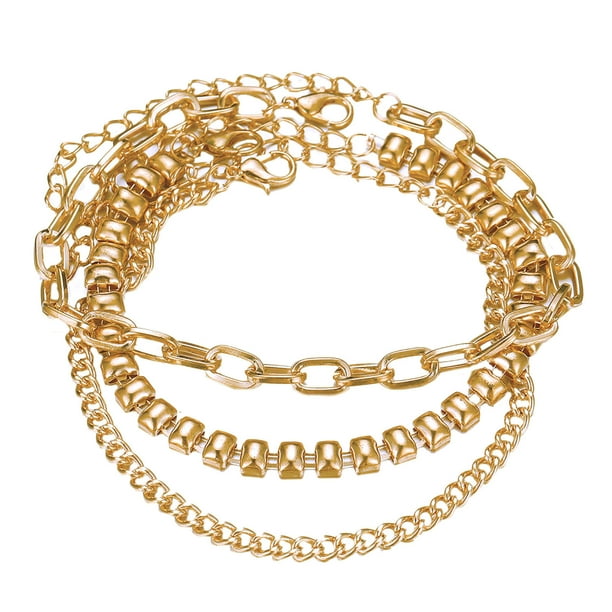 Gold Plated Ankle Bracelet Women Anklet Adjustable Chain Foot Beach Jewelry New Gold Plated Ankle Bracelet Women Anklet Adjustable Chain Foot Beach Jewelry New
